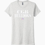 BEMENT MIDDLE SCHOOL BULLDOGS Next Level Women's Tri-Blend Tee Front Thumbnail