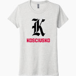 KOSCIUSKO HIGH SCHOOL WHIPPETS <span class="pdp-name-mascot">KOSCIUSKO WHIPPETS</span> Next Level Women's Tri-Blend Tee Front Thumbnail