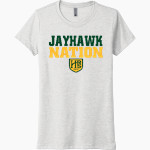 Head-Royce Jayhawks Next Level Women's Tri-Blend Tee Front Thumbnail