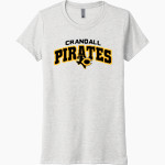 CRANDALL HIGH SCHOOL PIRATES Next Level Women's Tri-Blend Tee Front Thumbnail
