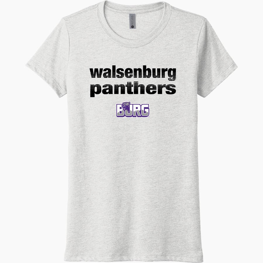 Walsenburg JR SR High School PANTHERS Next Level Women's Tri-Blend Tee