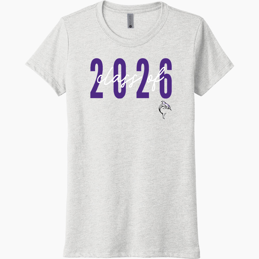 Bergman Dolphins <span class="pdp-name-mascot">Frank V. Bergman Elementary Dolphins</span> Next Level Women's Tri-Blend Tee