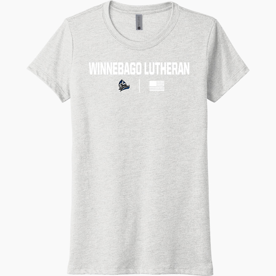 Winnebago Lutheran Vikings Online Store <span class="pdp-name-mascot">Winnebago Lutheran Academy Vikings</span> Next Level Women's Tri-Blend Tee