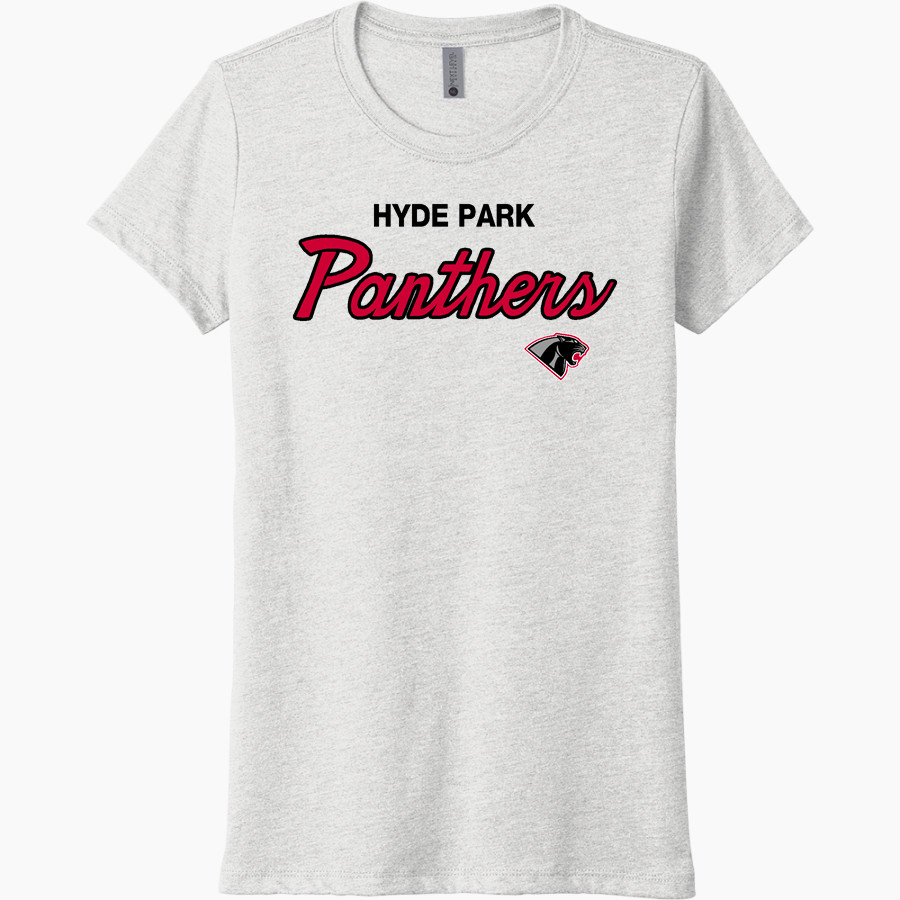 Hyde Park Schools PANTHERS <span class="pdp-name-mascot">Hyde Park Baptist School PANTHERS</span> Next Level Women's Tri-Blend Tee