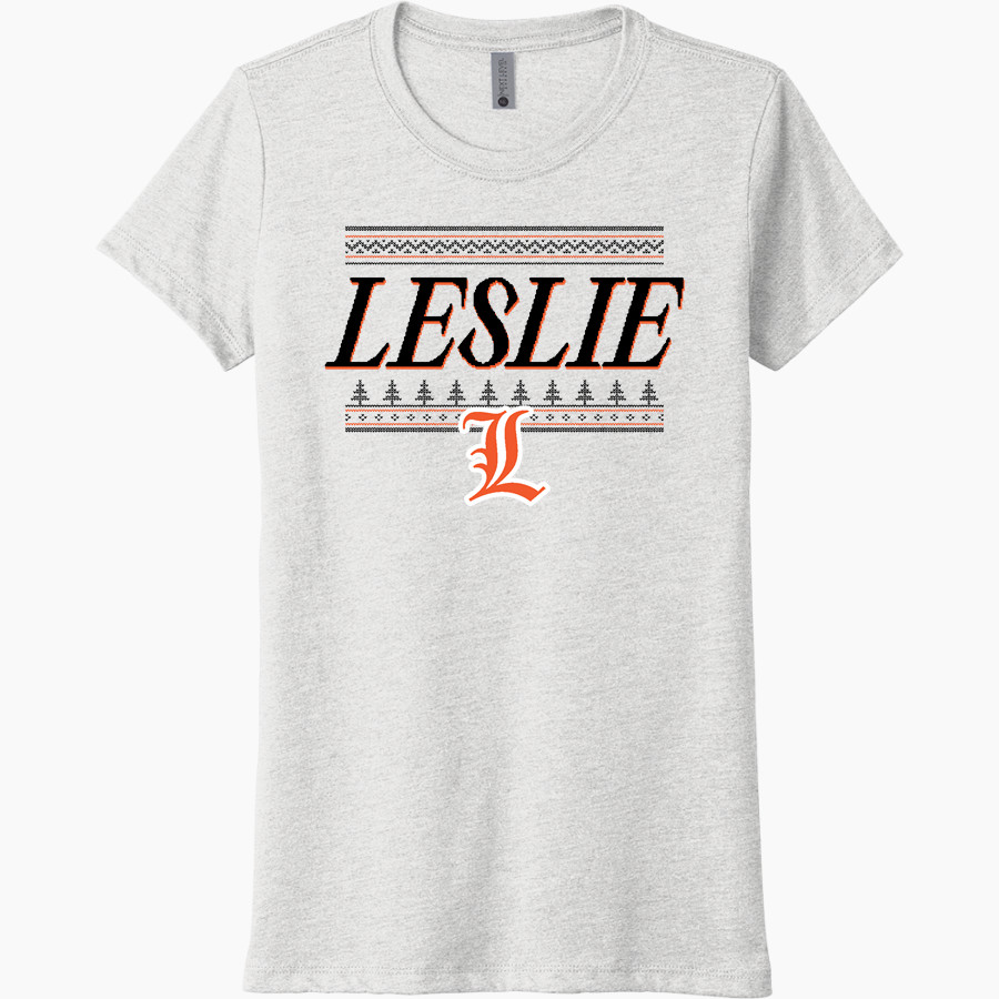 LESLIE HIGH SCHOOL BLACKHAWKS Next Level Women's Tri-Blend Tee