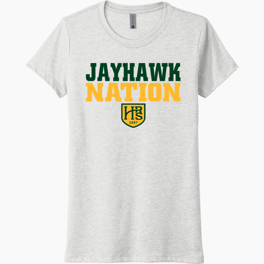 Head-Royce Jayhawks Next Level Women's Tri-Blend Tee
