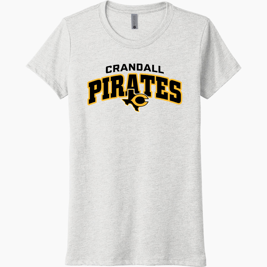 CRANDALL HIGH SCHOOL PIRATES Next Level Women's Tri-Blend Tee
