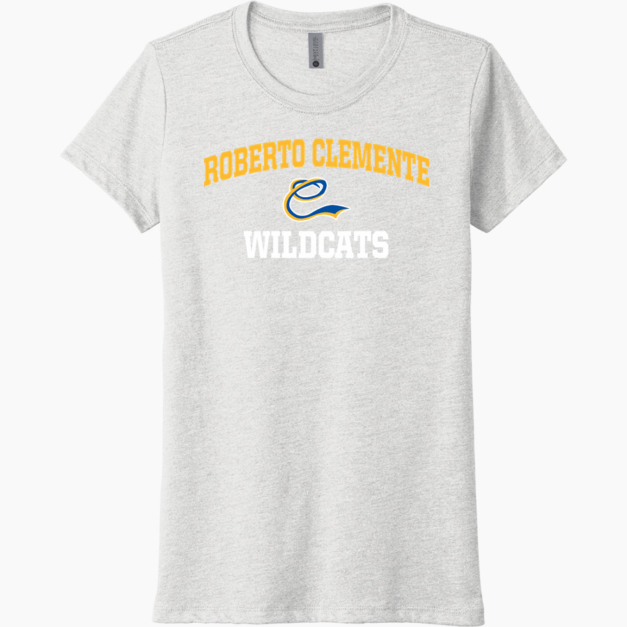 ROBERTO CLEMENTE HIGH SCHOOL WILDCATS <span class="pdp-name-mascot">ROBERTO CLEMENTE WILDCATS</span> Next Level Women's Tri-Blend Tee