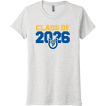 DOS PALOS HIGH SCHOOL BRONCOS <span class="pdp-name-mascot">DOS PALOS BRONCOS</span> Next Level Apparel Women's Tri-Blend Tee Front Thumbnail