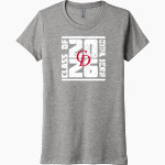 Central Decatur Cardinals Next Level Women's Tri-Blend Tee Front Thumbnail