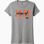 BRIDGEPORT HIGH SCHOOL MUSTANGS & FILLIES <span class="pdp-name-mascot">BRIDGEPORT MUSTANGS</span> Next Level Women's Tri-Blend Tee Front Thumbnail