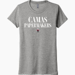CAMAS PAPERMAKERS The Official Online Store <span class="pdp-name-mascot">CAMAS PAPERMAKERS</span> Next Level Women's Tri-Blend Tee Front Thumbnail