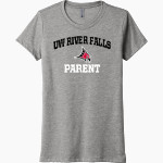 UW River Falls Falcons Next Level Women's Tri-Blend Tee Front Thumbnail