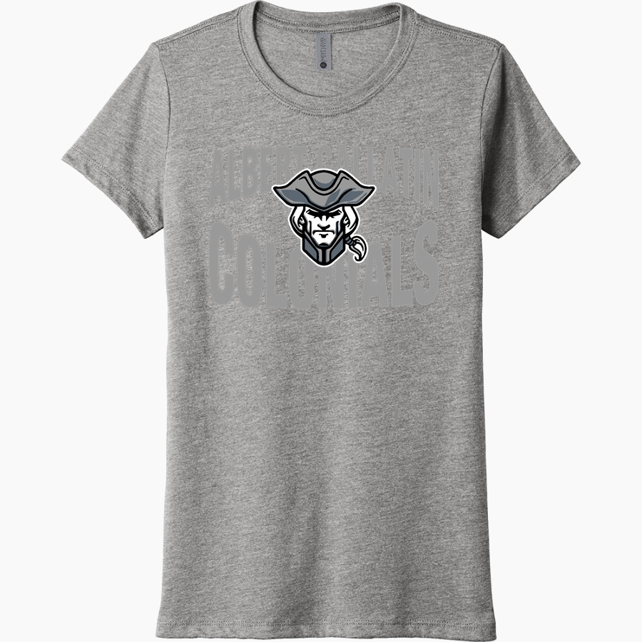 ALBERT GALLATIN HIGH SCHOOL COLONIALS Next Level Women's Tri-Blend Tee