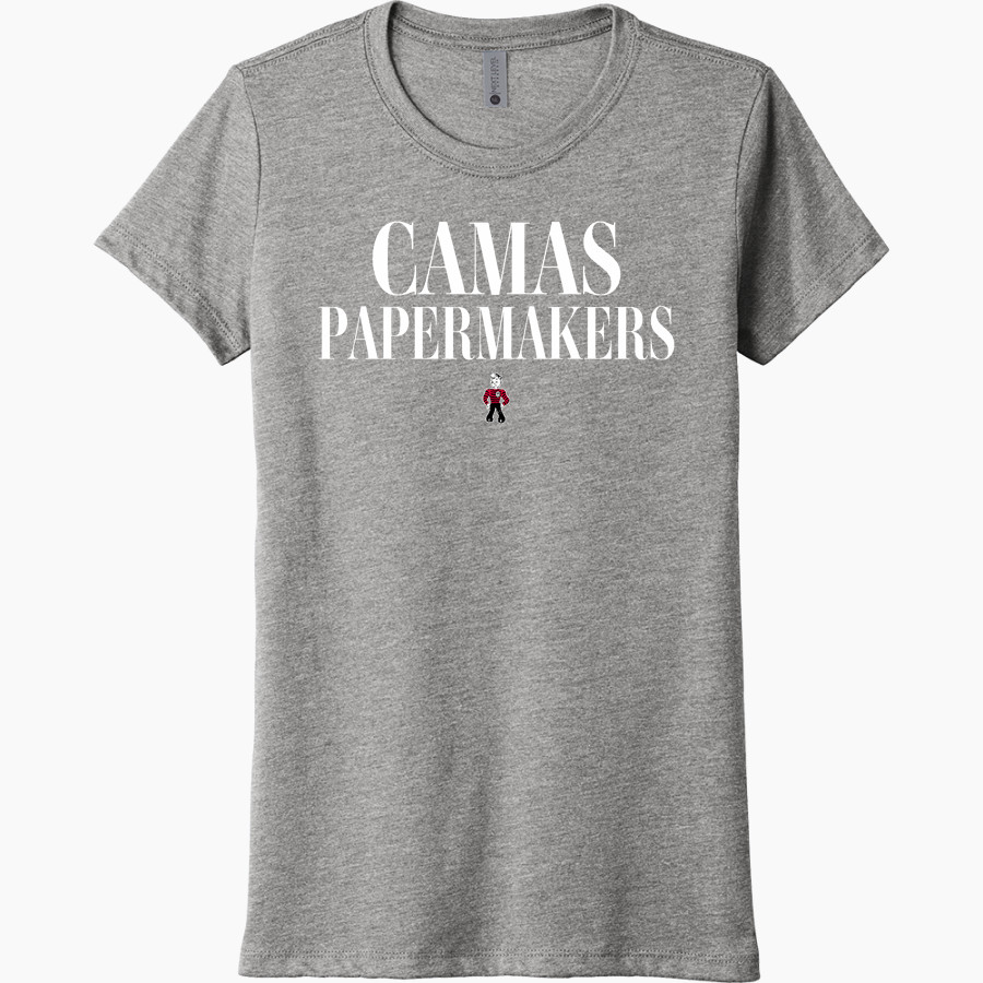 CAMAS PAPERMAKERS The Official Online Store <span class="pdp-name-mascot">CAMAS PAPERMAKERS</span> Next Level Women's Tri-Blend Tee