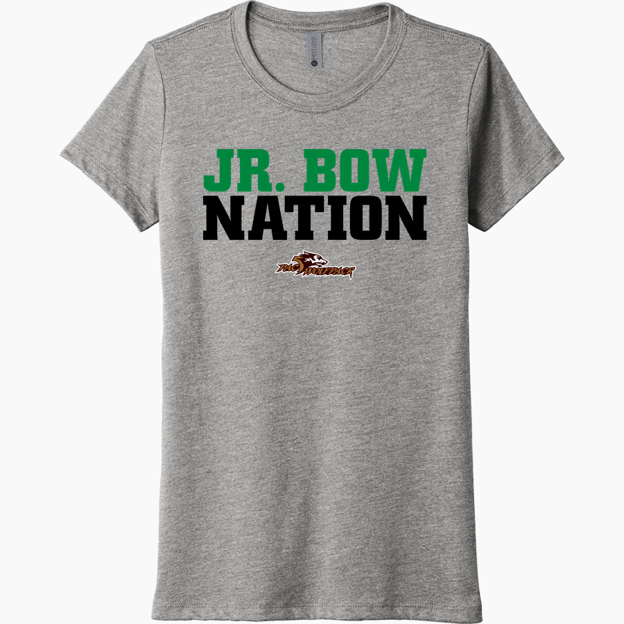 ULS Jr. Bows Next Level Women's Tri-Blend Tee