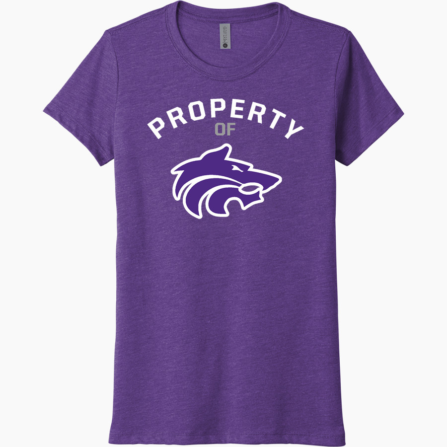 SHASTA HIGH SCHOOL WOLVES Next Level Women's Tri-Blend Tee