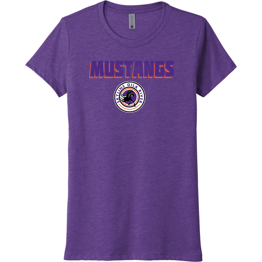 Skyline Gila River Mustangs <span class="pdp-name-mascot">Skyline Mustangs</span> Next Level Apparel Women's Tri-Blend Tee