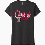 CHURCHILL HIGH SCHOOL CHARGERS Next Level Women's Tri-Blend Tee Front Thumbnail