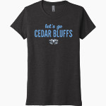 Cedar Bluffs Wildcats <span class="pdp-name-mascot">Cedar Bluffs Wildcats</span> Next Level Women's Tri-Blend Tee Front Thumbnail