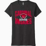 CARDINAL HIGH SCHOOL HUSKIES <span class="pdp-name-mascot">CARDINAL HUSKIES</span> Next Level Women's Tri-Blend Tee Front Thumbnail