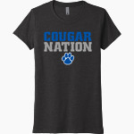 BOTHELL HIGH SCHOOL COUGARS Next Level Women's Tri-Blend Tee Front Thumbnail