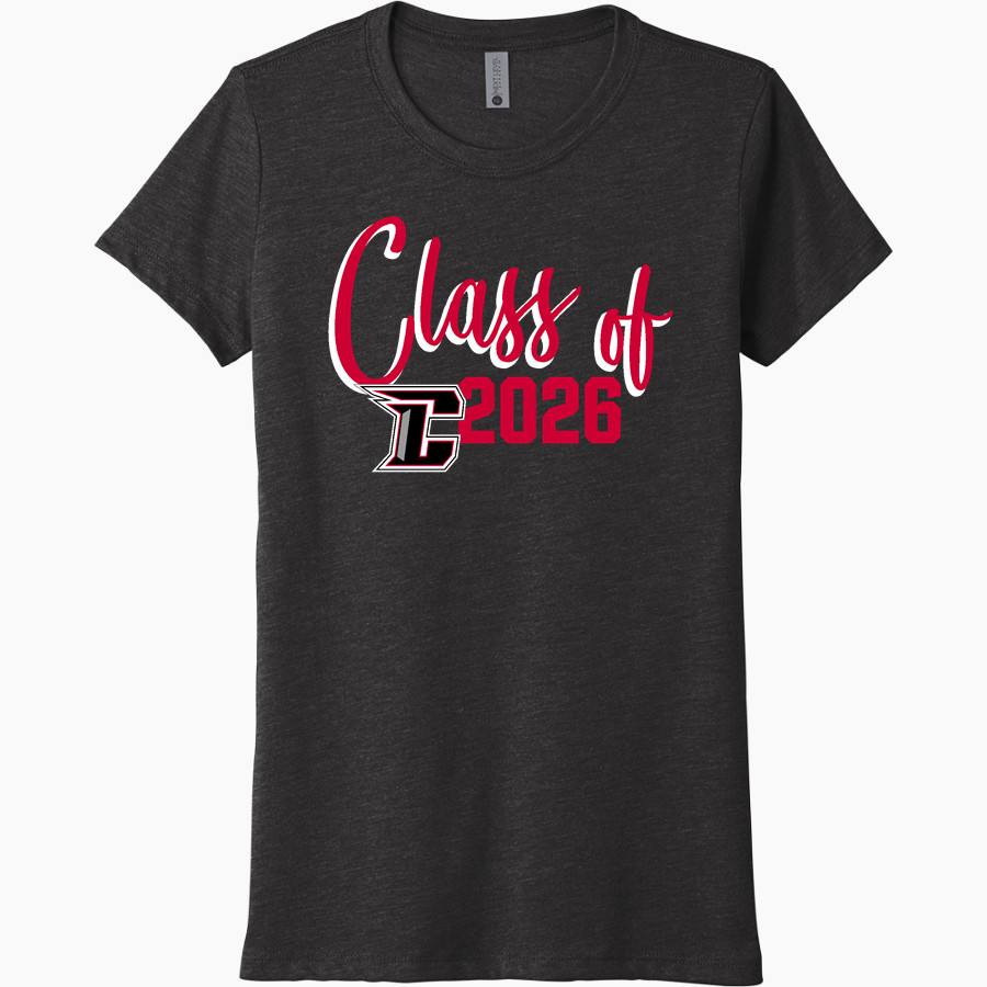 CHURCHILL HIGH SCHOOL CHARGERS Next Level Women's Tri-Blend Tee