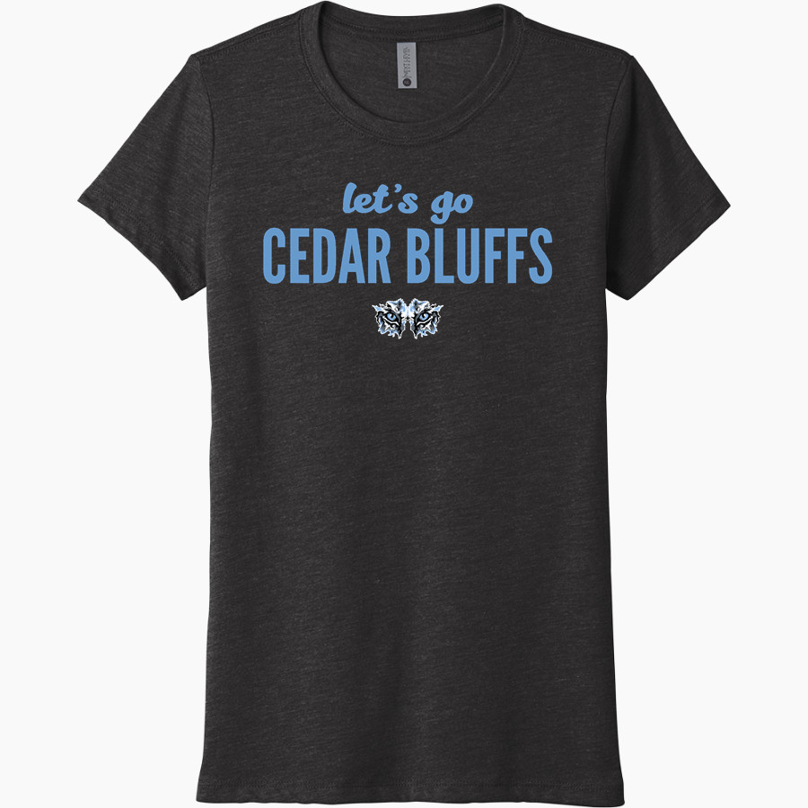 Cedar Bluffs Wildcats <span class="pdp-name-mascot">Cedar Bluffs Wildcats</span> Next Level Women's Tri-Blend Tee