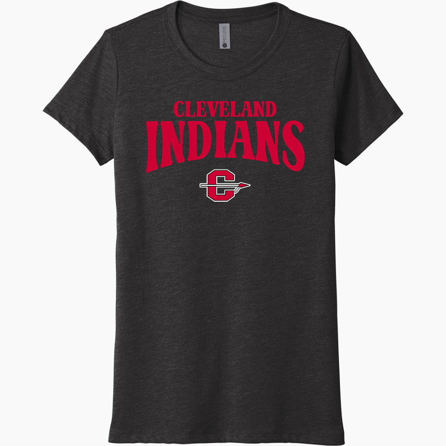 CLEVELAND HIGH SCHOOL INDIANS <span class="pdp-name-mascot">CLEVELAND INDIANS</span> Next Level Women's Tri-Blend Tee