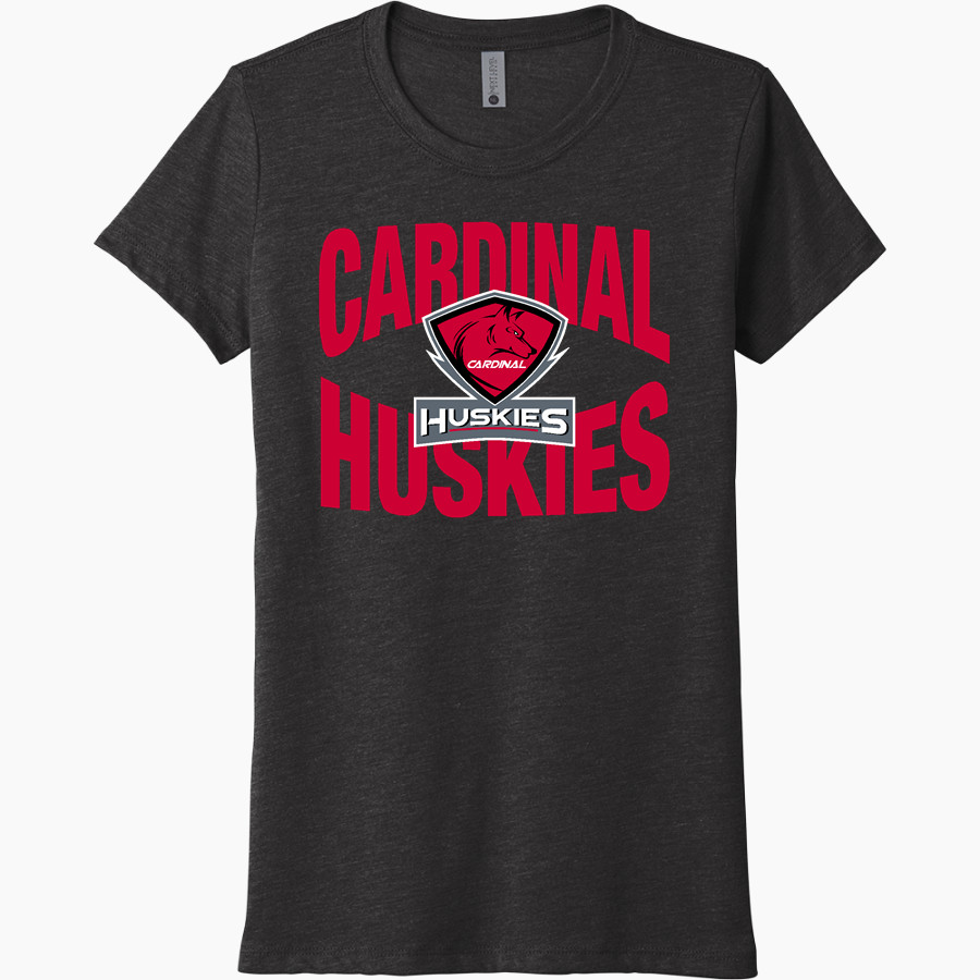 CARDINAL HIGH SCHOOL HUSKIES <span class="pdp-name-mascot">CARDINAL HUSKIES</span> Next Level Women's Tri-Blend Tee