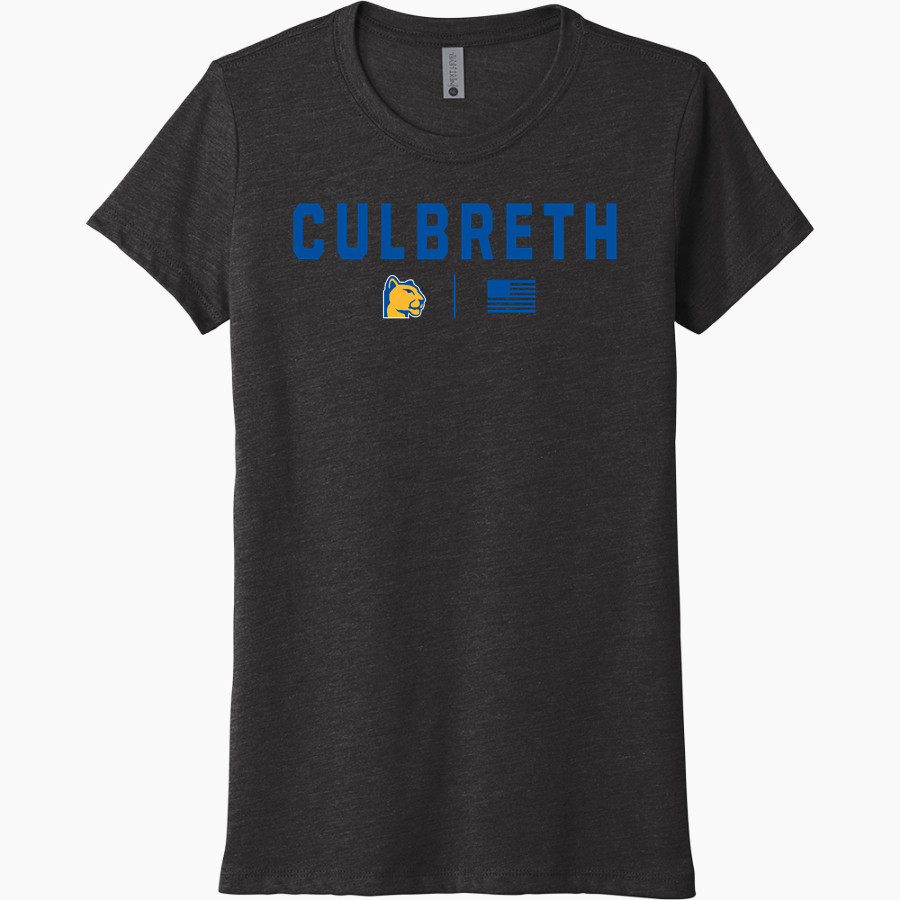 CULBRETH Cougars <span class="pdp-name-mascot">GREY CULBRETH MIDDLE SCHOOL Cougars</span> Next Level Women's Tri-Blend Tee