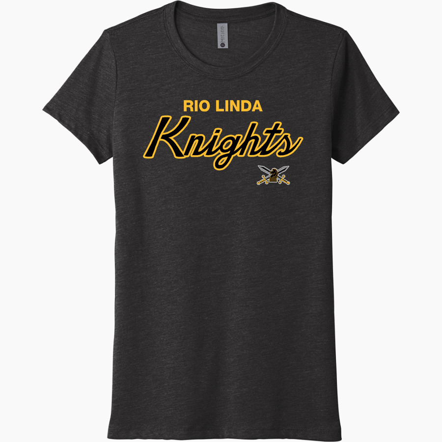 RIO LINDA HIGH SCHOOL KNIGHTS <span class="pdp-name-mascot">RIO LINDA KNIGHTS</span> Next Level Women's Tri-Blend Tee