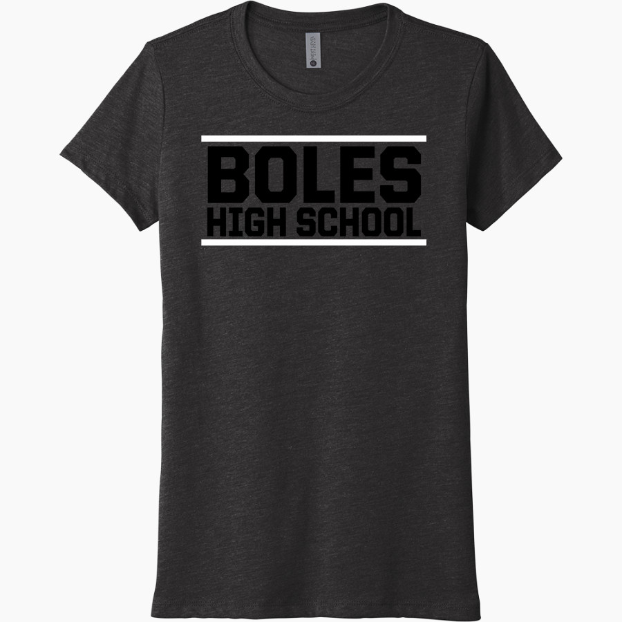 BOLES HIGH SCHOOL HORNETS Next Level Women's Tri-Blend Tee