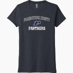 PASQUOTANK COUNTY HIGH SCHOOL PANTHERS <span class="pdp-name-mascot">PASQUOTANK COUNTY PANTHERS</span> Next Level Women's Tri-Blend Tee Front Thumbnail