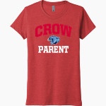 CROW HIGH SCHOOL Cougars Online Store Next Level Women's Tri-Blend Tee Front Thumbnail