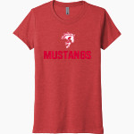 MOT Charter Mustangs Next Level Women's Tri-Blend Tee Front Thumbnail
