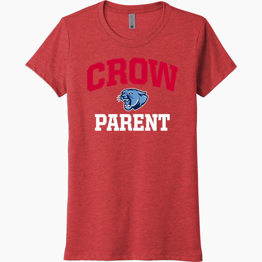 CROW HIGH SCHOOL Cougars Online Store Next Level Women's Tri-Blend Tee