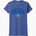 Cathedral Bears <span class="pdp-name-mascot">Cathedral High School Bears</span> Next Level Women's Tri-Blend Tee Front Thumbnail