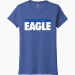 Colonial States Athletic Conference Eagle Next Level Women's Tri-Blend Tee Front Thumbnail