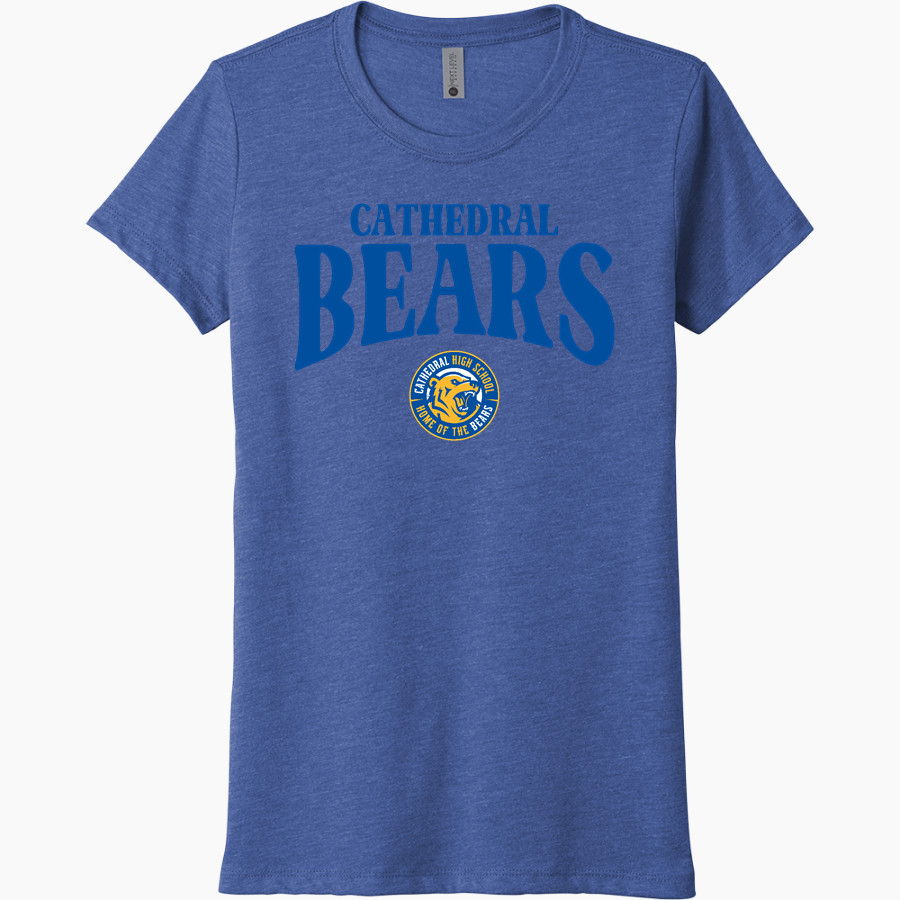 Cathedral Bears <span class="pdp-name-mascot">Cathedral High School Bears</span> Next Level Women's Tri-Blend Tee
