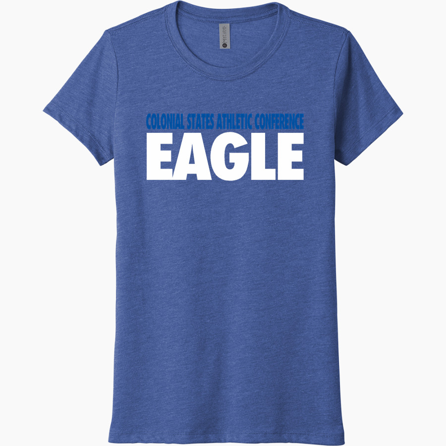 Colonial States Athletic Conference Eagle Next Level Women's Tri-Blend Tee