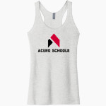 Acero Schools Chicago Next Level Apparel Women's Tri-Blend Racerback Tank Front Thumbnail