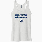 Marietta Pioneers Next Level Apparel Women's Tri-Blend Racerback Tank Front Thumbnail