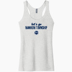 MANHEIM TOWNSHIP HIGH SCHOOL BLUE STREAKS <span class="pdp-name-mascot">MANHEIM TOWNSHIP BLUE STREAKS</span> Next Level Apparel Women's Tri-Blend Racerback Tank Front Thumbnail