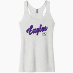 ROSEPINE HIGH SCHOOL EAGLES Next Level Apparel Women's Tri-Blend Racerback Tank Front Thumbnail