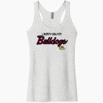 LIBERTY COUNTY HIGH SCHOOL BULLDOGS <span class="pdp-name-mascot">LIBERTY COUNTY BULLDOGS</span> Next Level Apparel Women's Tri-Blend Racerback Tank Front Thumbnail