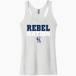 Carroll Rebels Next Level Apparel Women's Tri-Blend Racerback Tank Front Thumbnail