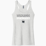 Wildlands Spaceducks Next Level Apparel Women's Tri-Blend Racerback Tank Front Thumbnail