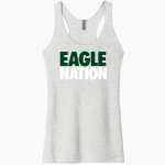 Evergreen Lutheran Eagles Next Level Apparel Women's Tri-Blend Racerback Tank Front Thumbnail