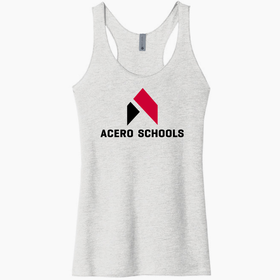 Acero Schools Chicago Next Level Apparel Women's Tri-Blend Racerback Tank